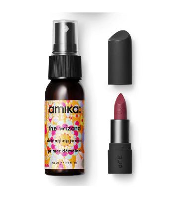 Bite Beauty Amuse Bouche Lipstick in Chai + Amika The Wizard Detangling Primer by Bagallery Deals priced at #price# | Bagallery Deals