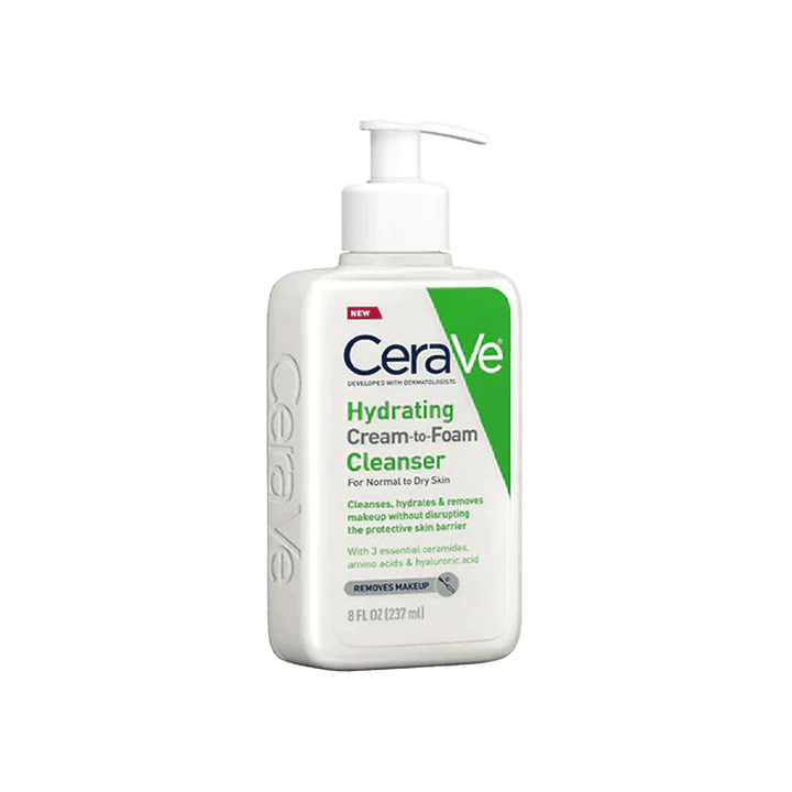 CeraVe- Hydrating Cream to Foam Cleanser For Normal to Dry Skin, 237 ml