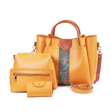 Style it-Yellow 4 pieces Handbag
