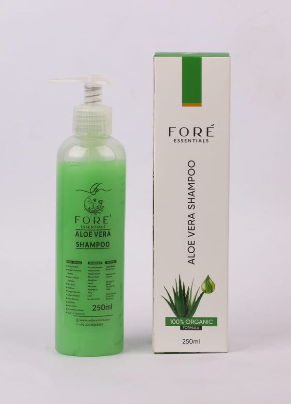 Fore' Essentials- Aloe Vera Shampoo-Organic