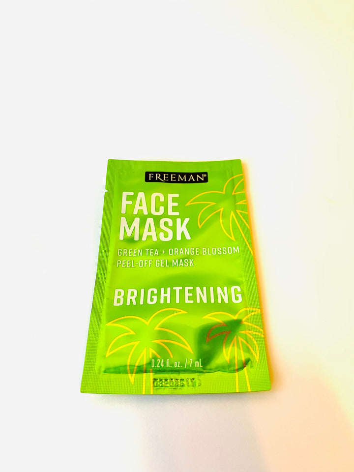 Freeman Beauty - Green Tea + Orange Blossom, Peel-Off Gel Mask, Brightening, 7ml