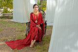 Bunai Semi Stitched Sequins Embroidered Luxury Viscose Self Jaquard with Bamber Chiffon Cuttwork Duppata BUN-002