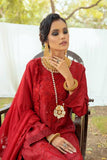 Bunai Semi Stitched Sequins Embroidered Luxury Viscose Self Jaquard with Bamber Chiffon Cuttwork Duppata BUN-002