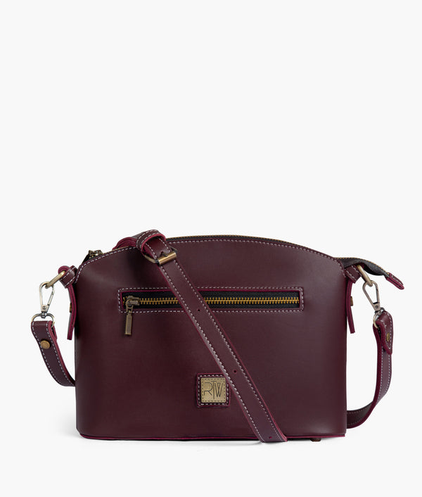 RTW - Burgundy dome cross-body bag