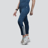 Flush Fashion -Women's Camo Workout Pants, High-Waisted Stretchable Yoga Leggings - Lime Green