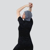 Flush Fashion -Women's Camo Activewear Breathable T-Shirts - Black