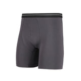 Flush Fashion - Mens Underwear Boxer Briefs With Pouch Comfort Flex Stretch Tagless Cotton Charcoal