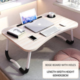 Home.co- Folding Laptop Table Offwhite