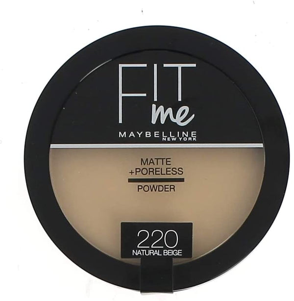 Maybelline New York Fit Me Matte and Poreless Powder 220 Natural Beige 14 g by LOreal CPD priced at #price# | Bagallery Deals