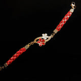 Beri- Flower Bracelet - Red