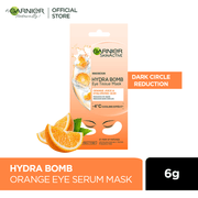 Garnier- Skin Active Hydra Bomb Orange Tissue Eye Mask, Cooling Effect, 6g