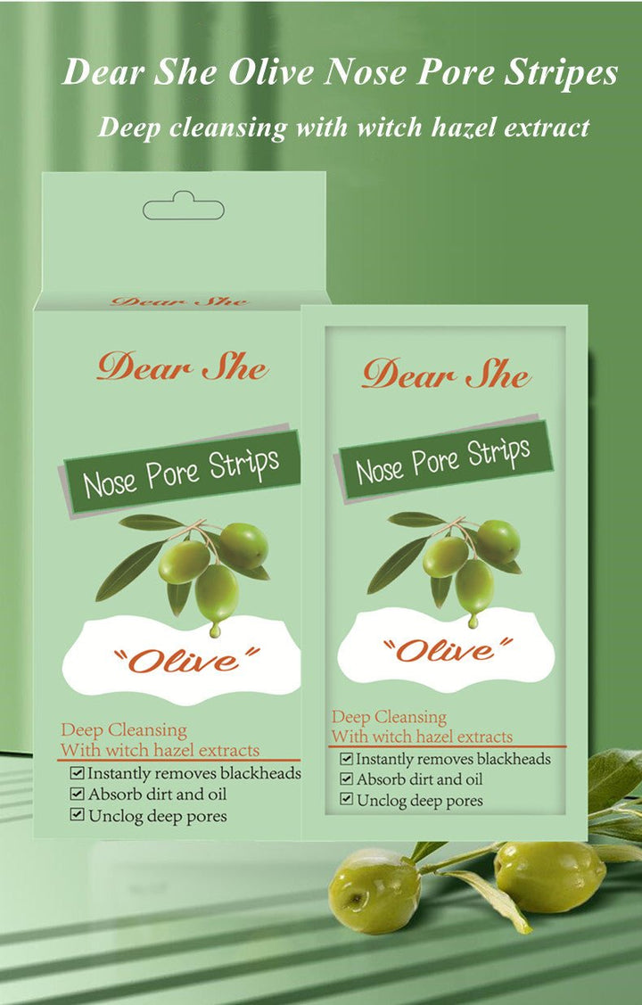 Beauty Tool - Dear She Nose Pore Strips (Olive) Pack of 10