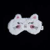 Style Pop  Plush Sleeping Mask Blindfold Cute Cat Eye Cover