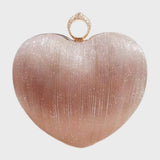 The Originals Glitter Heart Design Novelty Evening clutch Bag