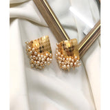 House Of Jewels- Delicate Gold Pearly Studs