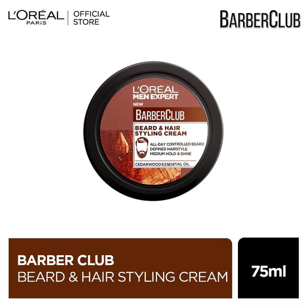 L'Oreal Paris Men Expert Barber Club Beard and Hair Styling Cream 75 ml