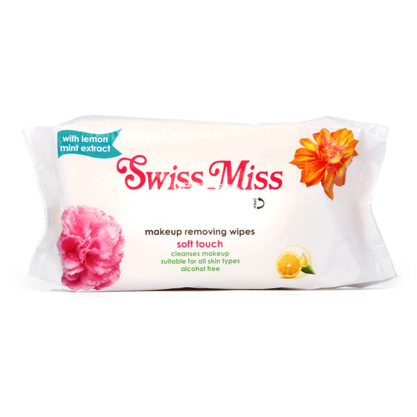 Swiss Miss - Makeup Remover Wipes With Lemon Mint Extract 60 Pcs