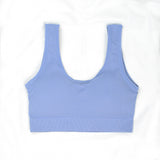 VYBE - Seamless comfy  padded Bra panty set - Lavender Blue