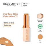 Makeup Revolution- Fast Base Stick Foundation F12