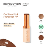 Makeup Revolution- Fast Base Stick Foundation - F17