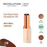 Makeup Revolution- Fast Base Stick Foundation - F18