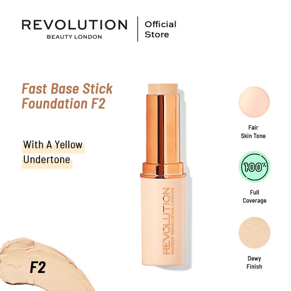 Makeup Revolution- Fast Base Stick Foundation - F2