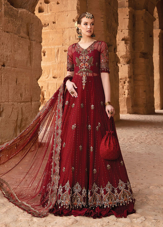 Maria B Embroidered Net Unstitched 3 Piece Suit - MB24VL 2403-B