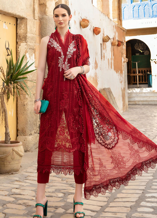 Maria B Embroidered Organza Unstitched 3 Piece Suit - MB24VL 2401-B