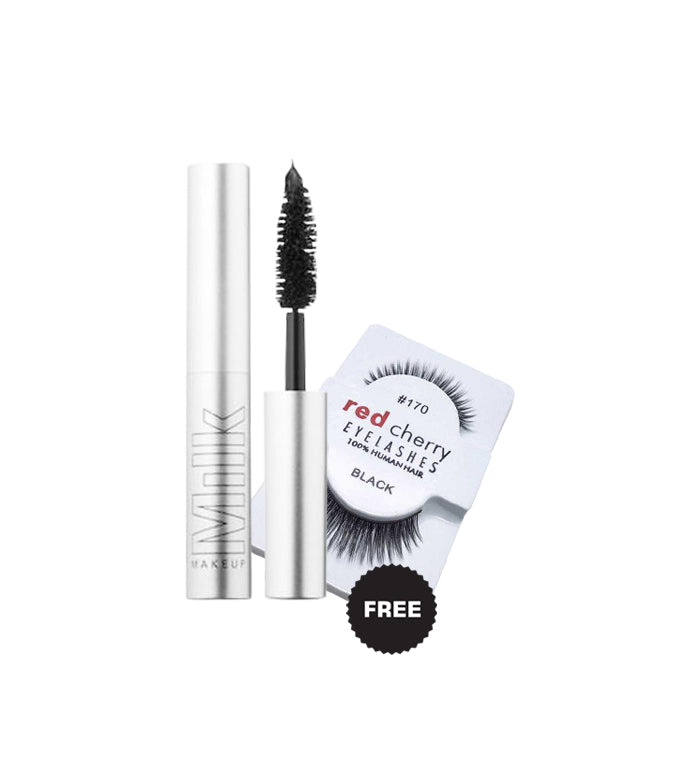 Milk Makeup KUSH- High Volume Mini Mascara in Blackest Black, 3 ml + Free Lashes