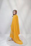 Bagallery Exclusive Woolen Shawl with Zari Boarder Mustard