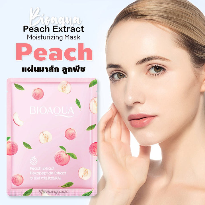 BIOAQUA - Peach Facial Mask Moisturizer Face Sheet Mask