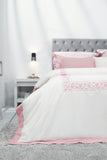 Sapphire Home Pink And White Rosy Tint Quilt Cover