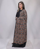 Bagallery Exclusive Embroidered Pashmina Shawl Jaal Black