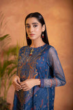 Sapphire 2 Piece - Embroidered Raw Silk Suit Blue