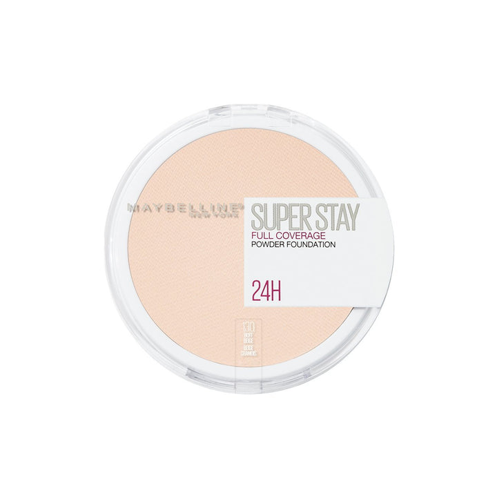 Maybelline New York- 24H Superstay Full Coverage Powder Foundation- 130 Buff Beige- 6gm