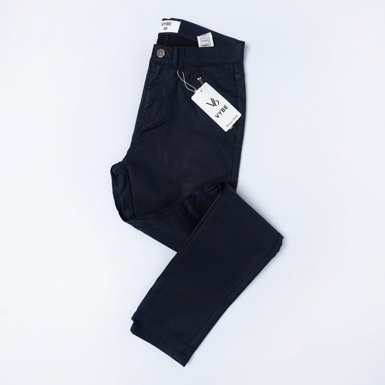 VYBE- Navy Pant with zip For Women
