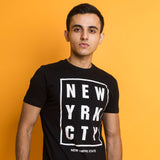 VYBE-NEW YRK CITY PRINTED T-Shirts-BLACK