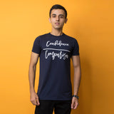 VYBE-Confidence PRINTED T-Shirts-NAVY