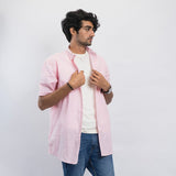 VYBE -Casual Shirt Half Sleeve-Light Pink