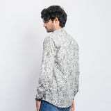 VYBE-Casual Shirt - Grey Flowers