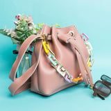 Shein - Bucket Bag with Chain - Pink