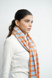 VYBE - Wool Plaid Stole Orange