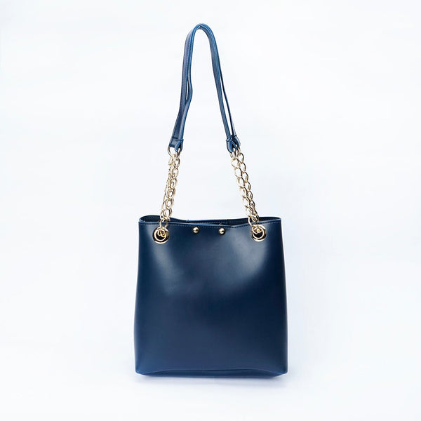 VYBE- Chain Shoulder Bag- Blue