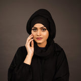 The Hijaab Shop- Wrinkles- Black (1 Pcs)