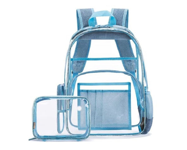 Mines 2in1 Transparent BackPack - Blue