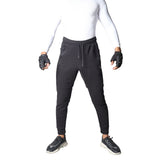 Flush Fashion - French Terry Premium Trousers For Sports Casual Fitness Jogging Black