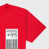 VYBE- Nyc Crew Neck Tee- Red