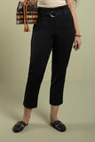 Sapphire-Belted Tapered Trousers