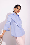 Sapphire- Laid Back Collared Shirt