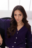 Sapphire Purple Cropped Blouse